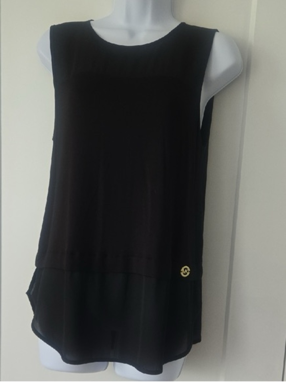 Michael Kors Black Sleeveless Tunic Camisole. Item #11474